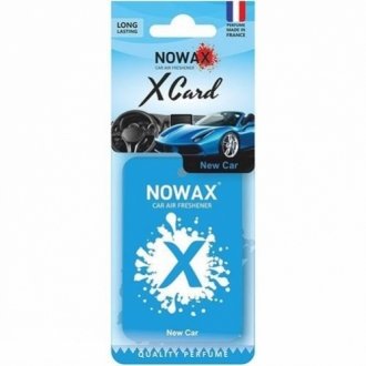 Автомобільний ароматизатор повітря серія " X CARD" -New Car NOWAX NX07534 фото товару