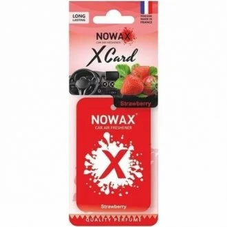 Автомобільний ароматизатор повітря серія " X CARD" - Strawbarry для NOWAX NX07538 фото товару