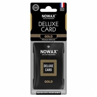 Ароматизатор целюлозний серія Delux Card 6 г-Gold NOWAX NX07731 фото товару