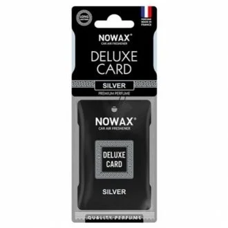Ароматизатор целюлозний Nowax серія Delux Card 6 г. - Silver для NOWAX NX07732 фото товару