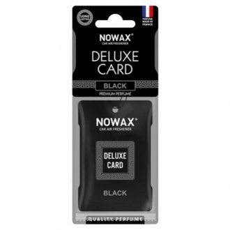 Ароматизатор целюлозний серія Delux Card 6 г. - Black NOWAX NX07733 фото товару