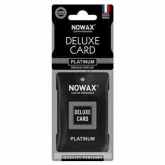 Ароматизатор целюлозний серія Delux Card 6 г-Platinum NOWAX NX07735 фото товару