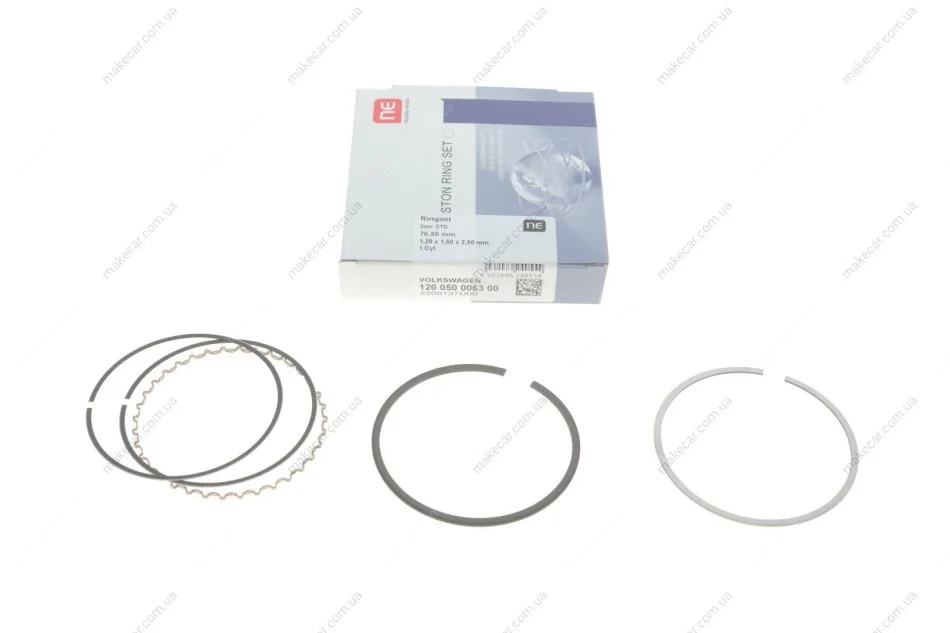 <strong>Кільця поршневі OCTAVIA/CADDY/POLO 1.6 94-04 (76.5mm/STD) (на 1цил.) NPR 120 050 0063 00 (фото 1)</strong>