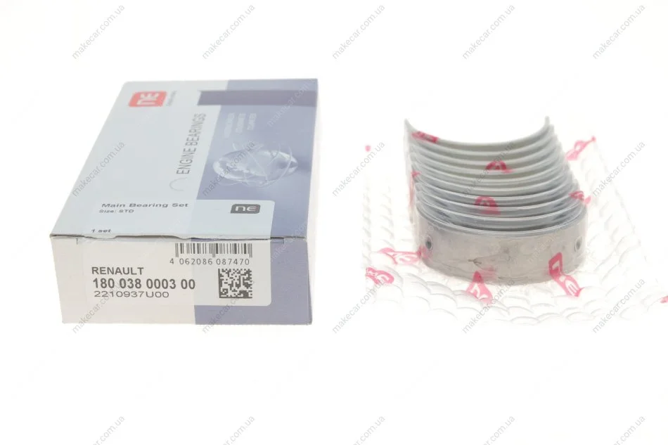 <strong>Вкладиші корінні Master/Trafic 1.9dCi 01- (STD) NPR 180 038 0003 00 (фото 1)</strong>