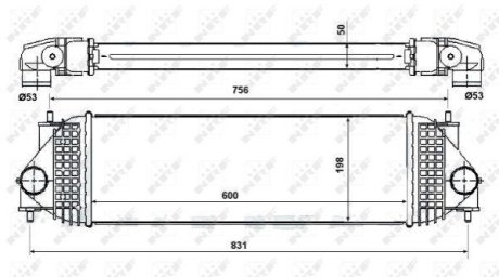 Радіатор інтеркулера NRF 30393 фото товара