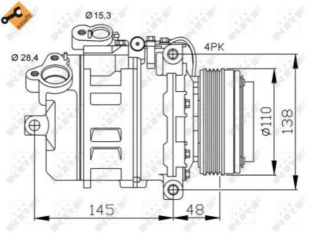 Компресор кондиціонера NRF 32465