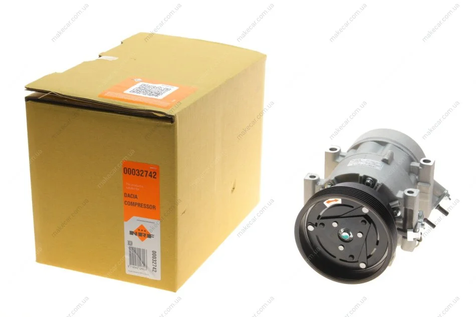 <strong>Компресор кондиціонера Dacia Duster, Logan,Sandero Renault Clio 1.4-1.6Lpg 09.98- NRF 32742 (фото 1)</strong>