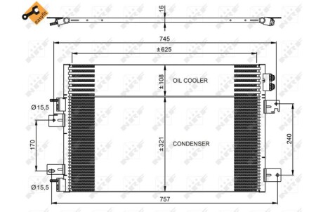 Конденсатор NRF 350031 фото товара