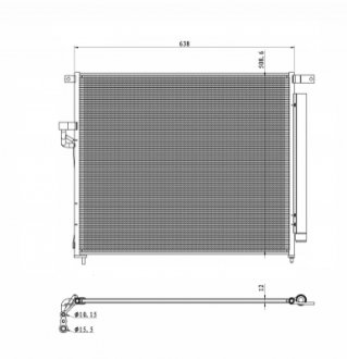 Конденсер кондиционера NRF 350425 фото товара