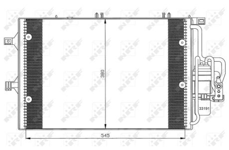 Конденсер кондиционера NRF 35529 фото товара