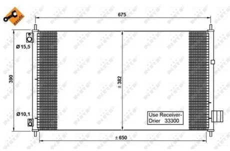 Радіатор кондиціонера для Honda NRF 35780 фото товару