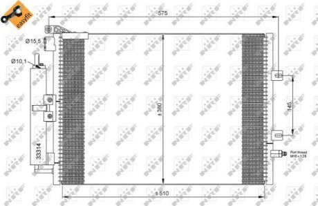 Радіатор кондиціонера NRF 35897 фото товара