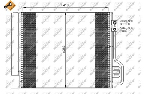 Радиатор кондиционера NRF 35937 фото товара