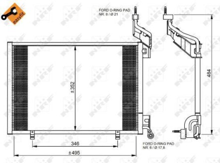 Конденсатор NRF 35976 фото товара