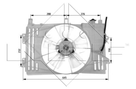 Вентилятор радиатора NRF 47053 фото товара