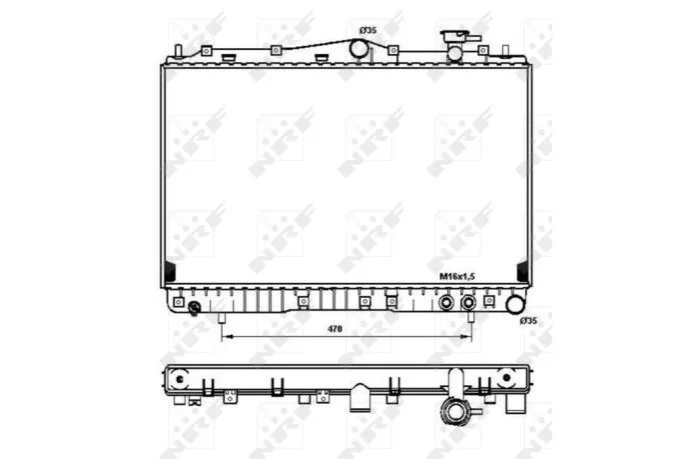 <strong>Радіатор охолодження NRF 53259 (фото 1)</strong>