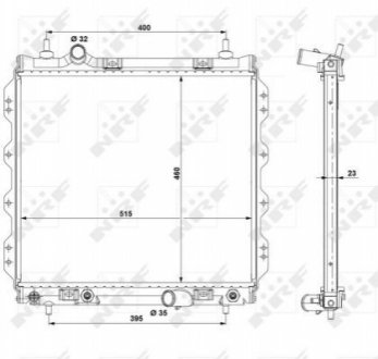 Радиатор охлаждения двигателя NRF 53337 фото товара
