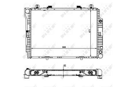 Радіатор NRF 55316 фото товару
