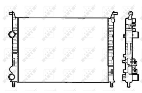 Радіатор NRF 58195 фото товара