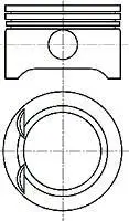 <strong>Поршень з кільцями OPEL 73,00 1,0 12V X10XE/Z10XE (вир-во Nural) NURAL 87-102707-00 (фото 1)</strong>
