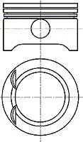 Поршень з кільцями OPEL 73,00 1,0 12V X10XE/Z10XE (вир-во Nural) для NURAL 87-102707-00 фото товару