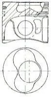 Поршень для Volkswagen, Seat, Audi, Skoda, Ford NURAL 87-114900-35 фото товару