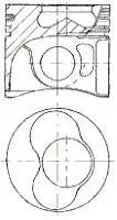 <strong>Поршень NURAL 87-114907-55 (фото 1)</strong>