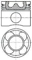 <strong>Поршень NURAL 87-126007-10 (фото 1)</strong>