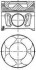 Поршень в комплекті на 1 циліндр, STD NURAL 87-137500-30 (фото 1)