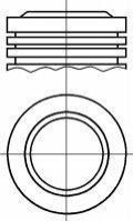 Поршень з кільцями PEUGEOT 79,01 1,6 16V TU5JP4 NURAL 87-139407-00 фото товара