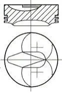 Поршень для NURAL 87-287100-30 фото товару