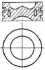 <strong>Поршень в комплекті на 1 циліндр, 2-й ремонт (+0,50) NURAL 87-432307-00 (фото 2)</strong>