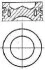 <strong>Поршень в комплекті на 1 циліндр, 2-й ремонт (+0,50) NURAL 87-432307-00 (фото 3)</strong>