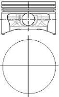 Поршень в комплекті на 1 циліндр, 2-й ремонт (+0,50) NURAL 87-435507-00 фото товара