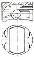 <strong>Поршень двигуна NURAL 87-440900-00 (фото 1)</strong>