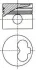 <strong>Поршень з кільцями AUDI/VW 79.5 1.9D/2.4D 1X/1Y/3D/AAS/AAB (вир-во) NURAL 87-990100-40 (фото 1)</strong>