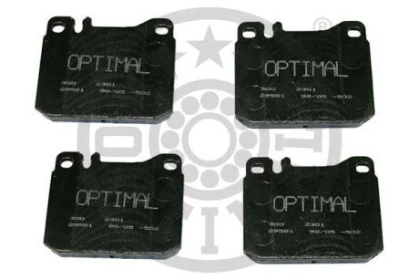 Гальмівні колодки дискові для OPTIMAL BP-02301 фото товару