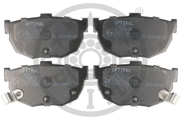 <strong>Гальмівні колодки дискові OPTIMAL BP-09603 (фото 1)</strong>