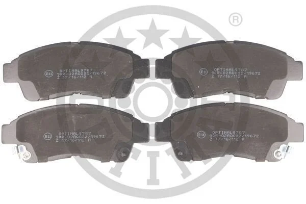 <strong>Гальмівні колодки дискові OPTIMAL BP-09787 (фото 1)</strong>