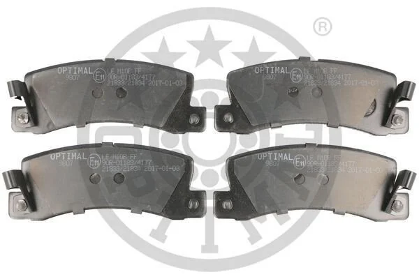 <strong>Гальмівні колодки дискові OPTIMAL BP-09807 (фото 1)</strong>