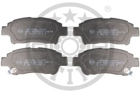 Гальмівні колодки дискові для Toyota OPTIMAL BP-10347 фото товару