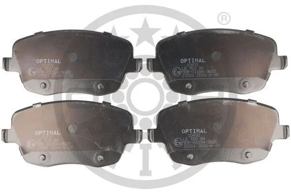 <strong>Гальмівні колодки дискові OPTIMAL BP-10492 (фото 1)</strong>