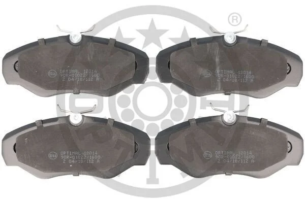 <strong>Гальмівні колодки дискові OPTIMAL BP-12014 (фото 1)</strong>