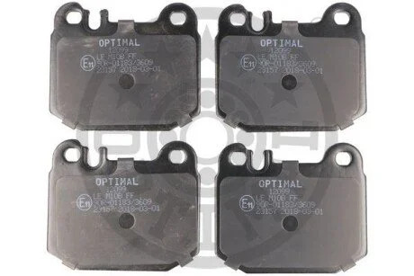 Гальмівні колодки дискові для OPTIMAL BP-12099 фото товара