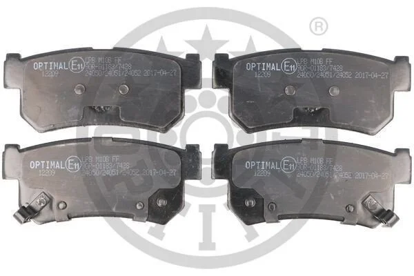 <strong>Гальмівні колодки дискові OPTIMAL BP-12209 (фото 1)</strong>