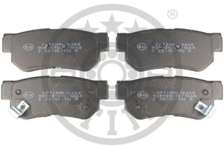 Гальмівні колодки дискові для OPTIMAL BP-12268 фото товару