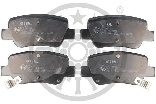 <strong>Гальмівні колодки дискові OPTIMAL BP-12414 (фото 1)</strong>