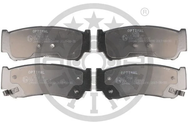 <strong>Гальмівні колодки дискові OPTIMAL BP-12451 (фото 1)</strong>