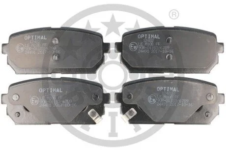 Гальмівні колодки дискові для OPTIMAL BP-12482 фото товару