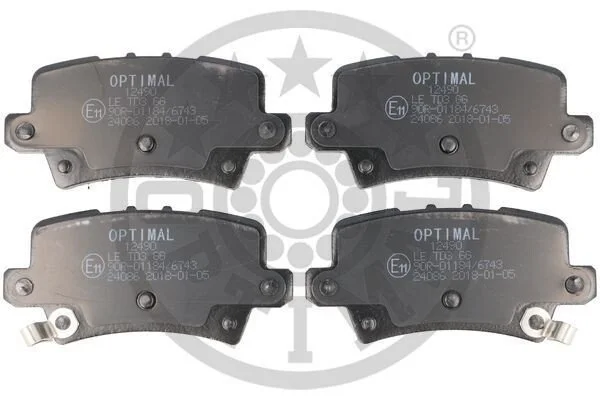 <strong>Гальмівні колодки дискові OPTIMAL BP-12490 (фото 1)</strong>